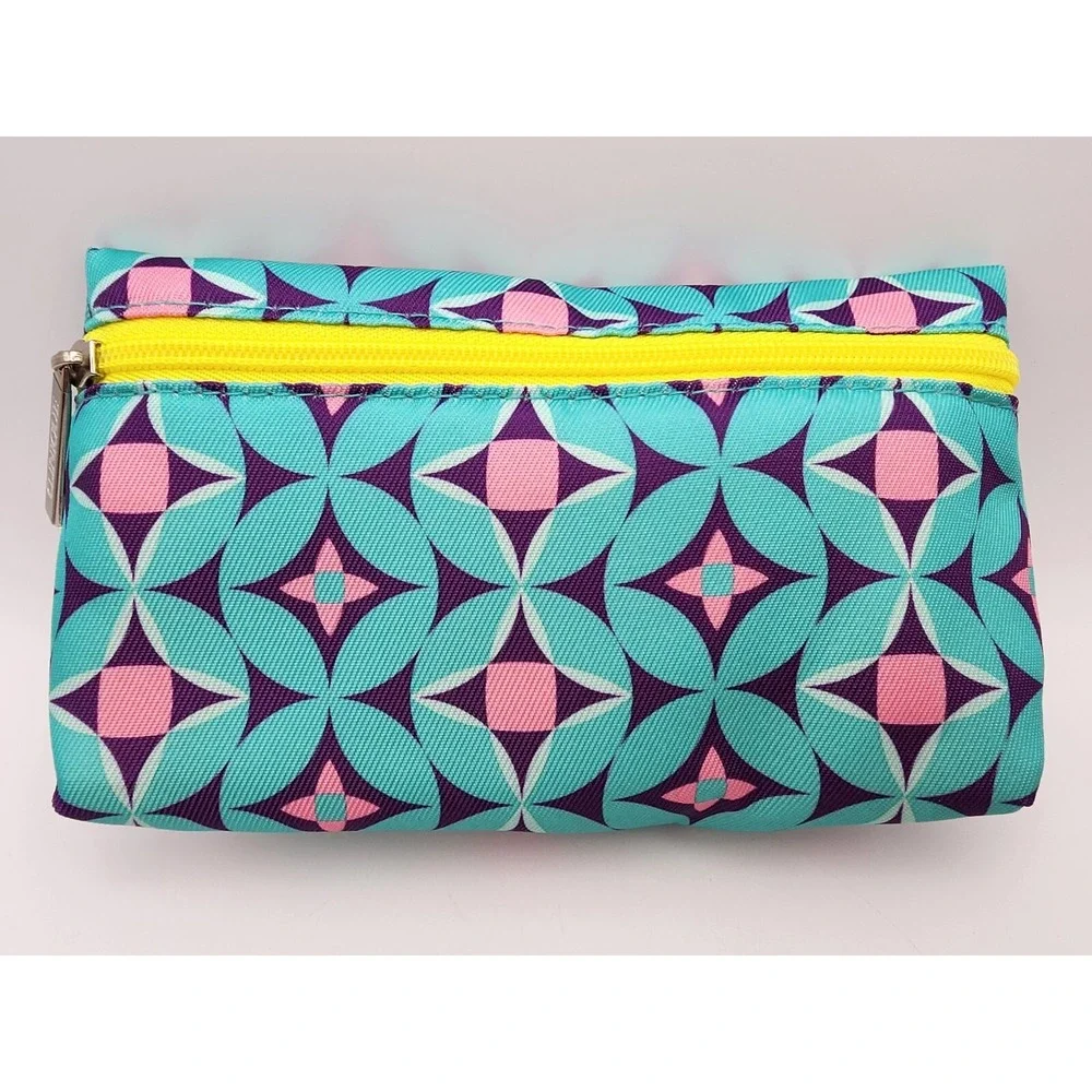 Vintage clinique makeup bag NWT geometric pattern
